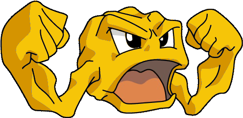 074 Geodude Os2 Shiny - Geodude Pokemon (500x249), Png Download