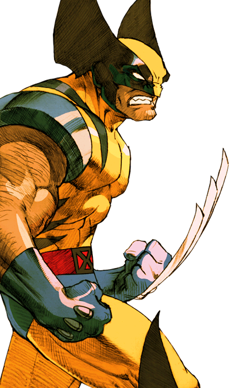 Logan Wolverine, Marvel Vs, Figurative Art, X Men, - Marvel Vs Capcom 2 Png (454x768), Png Download