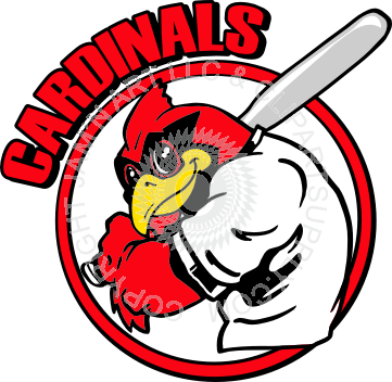Cardinals Baseball Logo Vector - Cardinals Baseball (361x352), Png Download