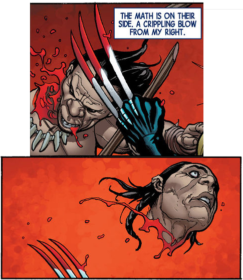 The Savage Wolverine Violence Decapitation Art - Savage Wolverine (496x569), Png Download
