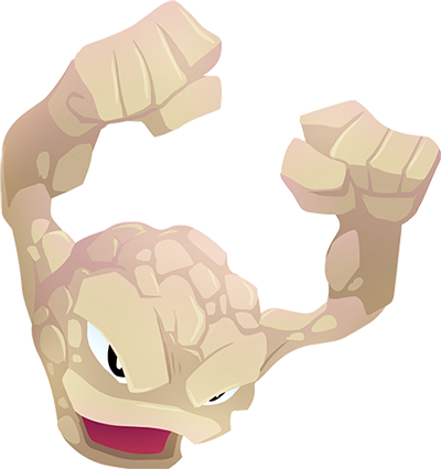 1 Reply 6 Retweets 17 Likes - Geodude Kuitsuku (400x426), Png Download