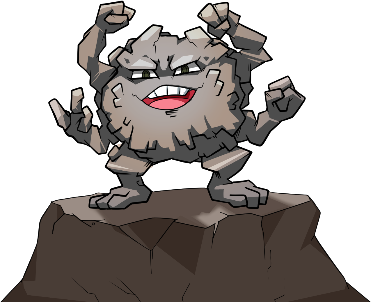 Graveler By Devilkei-d75b0d5 - Graveler Art (1344x1080), Png Download