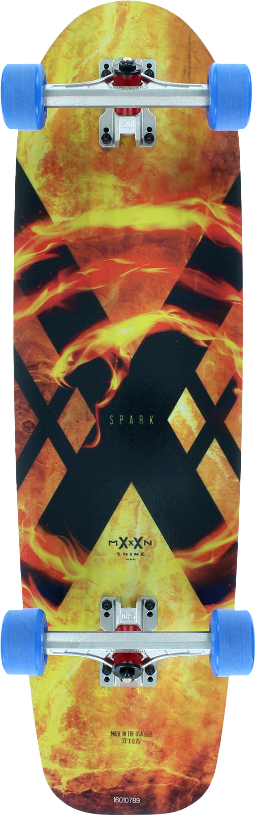 Moonshine Spark Complete Skateboard - Moonshine Spark Longboard Deck (1600x1600), Png Download