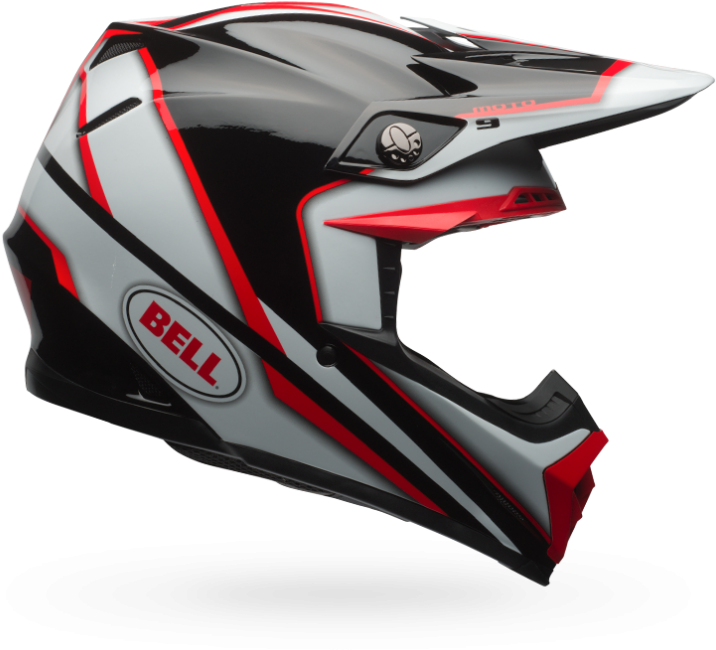 Ps Moto-9 Spark Red/blk Xs - Bell Moto 9 Spark (760x760), Png Download
