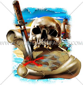 Pirate Map - Motor Vehicle Tire Covers (354x385), Png Download