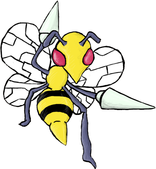 Beedrill - Čmelák Png (551x596), Png Download