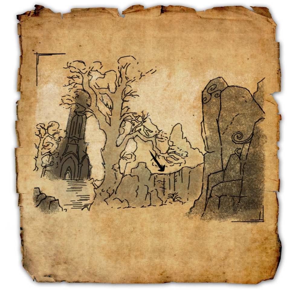 Bal Foyen Ce Treasure Map - Elder Scrolls Treasure Map (1024x1024), Png Download