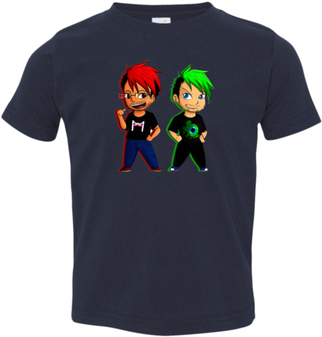 Markiplier And Jacksepticeye Toddler T Shirt Navy / - Markiplier And Jacksepticeye Tshirt (480x480), Png Download