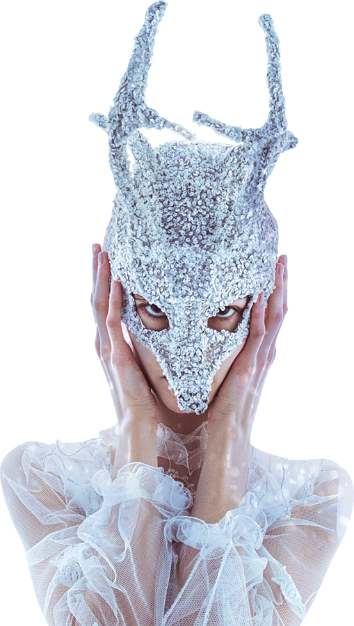 Experience Fire & Ice - Ice Themed Mask (509x900), Png Download