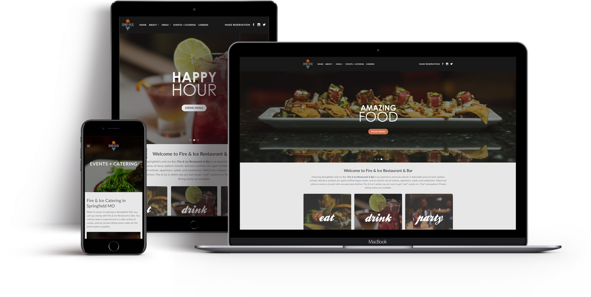 Fire & Ice Restaurant - Portable Network Graphics (2048x1194), Png Download