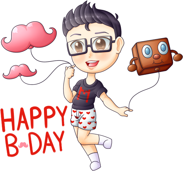 Thumb Image - Markiplier Wishing Happy Birthday (600x575), Png Download