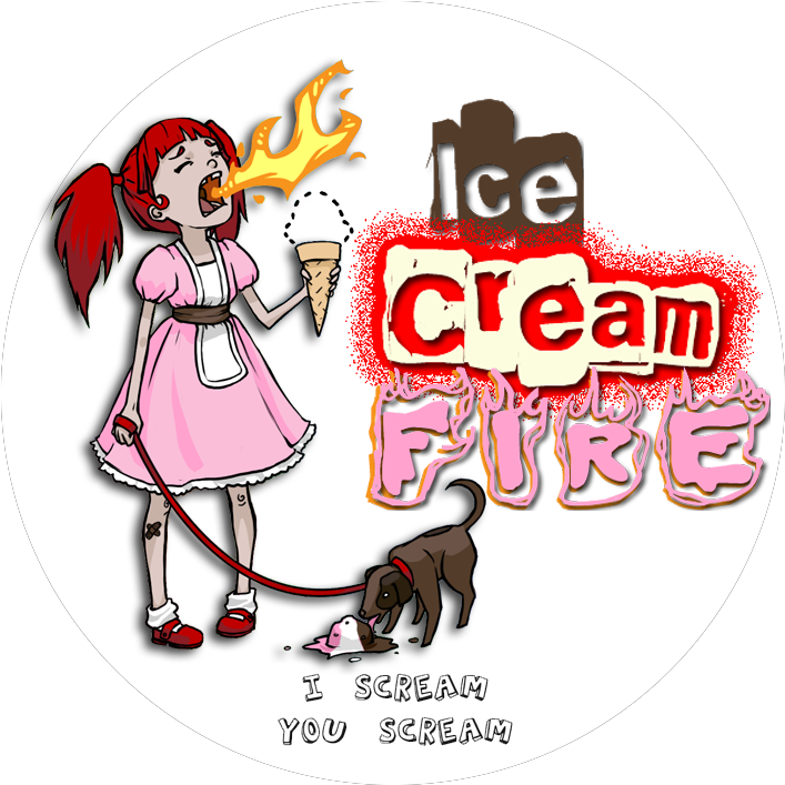 Ice Cream Fire (720x720), Png Download