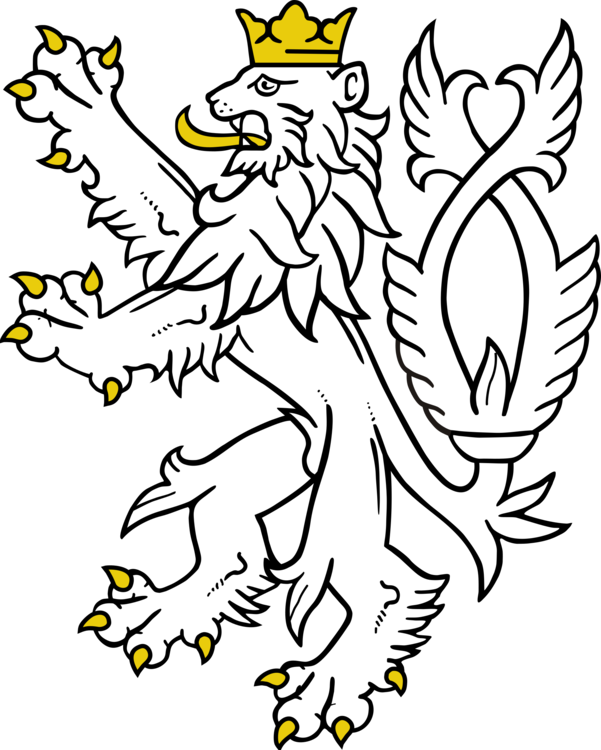 Lion Heraldry Coat Of Arms Of The Czech Republic Crest - Czech Lion Png (601x750), Png Download