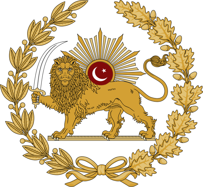 Lion And Sun Emblem Of Urdustan - Persian Lion And Sun Tattoo (671x616), Png Download