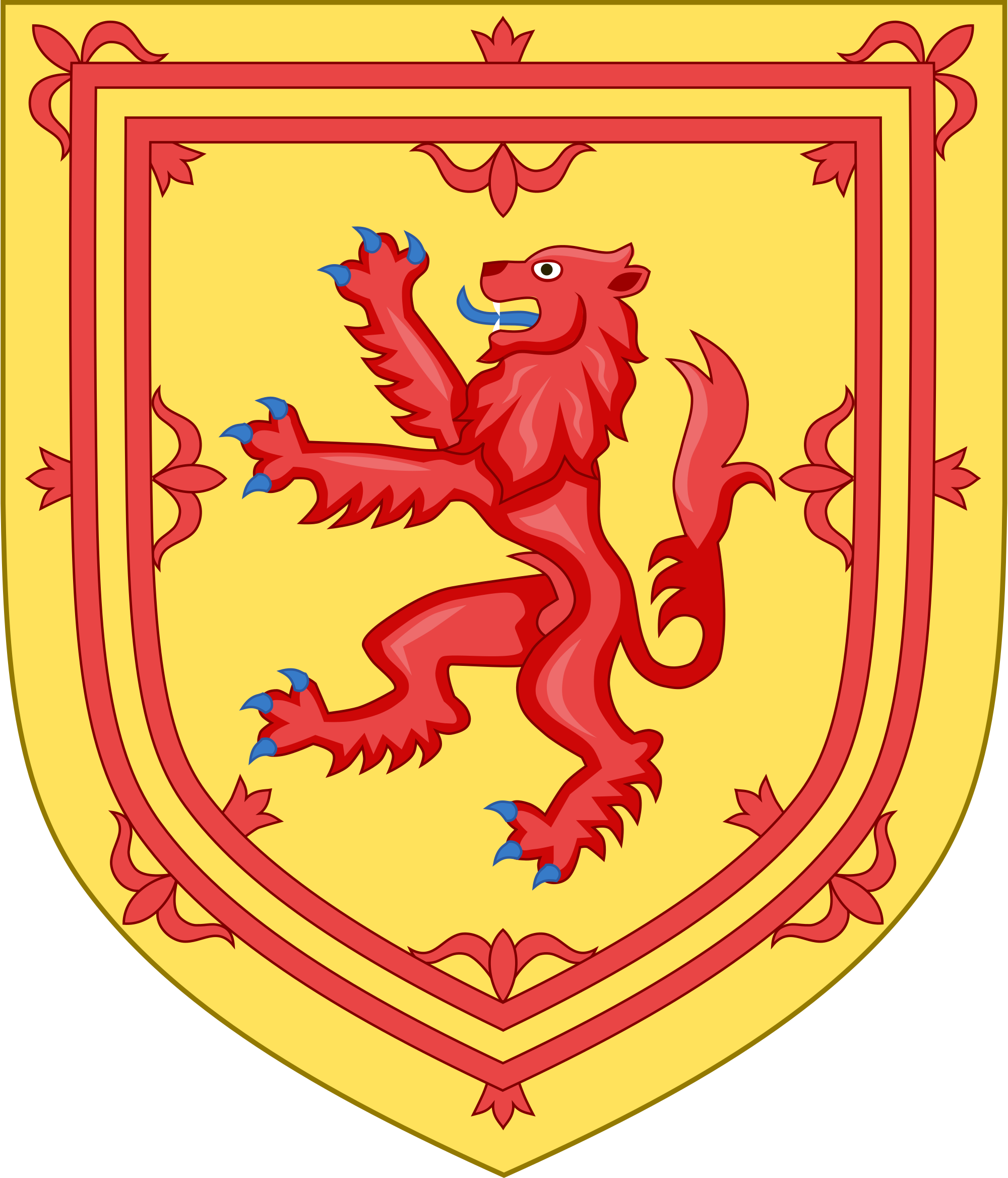 Royal Arms Of Scotland - Scotland Coat Of Arms (2000x2337), Png Download