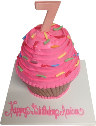 Pink Cupcake - Cupcake (500x500), Png Download