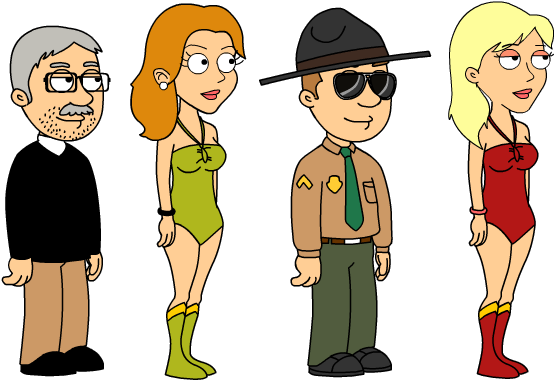 Pastor Jones, Swim Coach Danvers, Sheriff Harris, And (575x388), Png Download