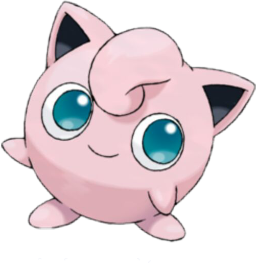 Jigglypuff Pokemon Pokémon Pink Cute - Pokemon Jigglypuff (501x514), Png Download