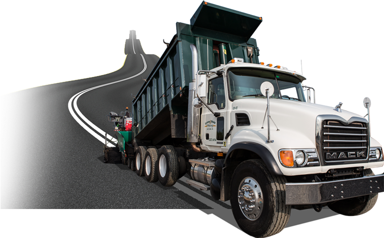 Paving Truck - Pavement (788x517), Png Download