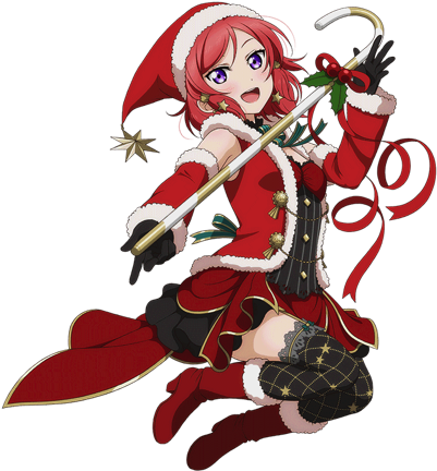 It's - Maki Nishikino Christmas Transparent (600x600), Png Download