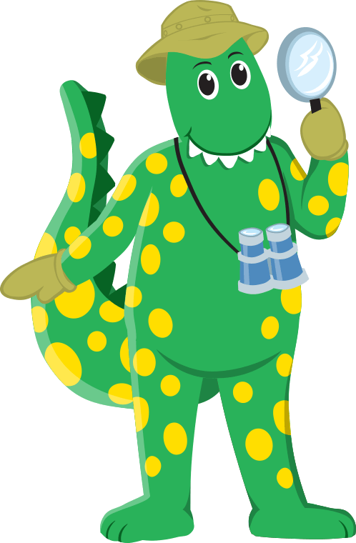 Dino - Wiggly Mascots At White Water World (498x760), Png Download