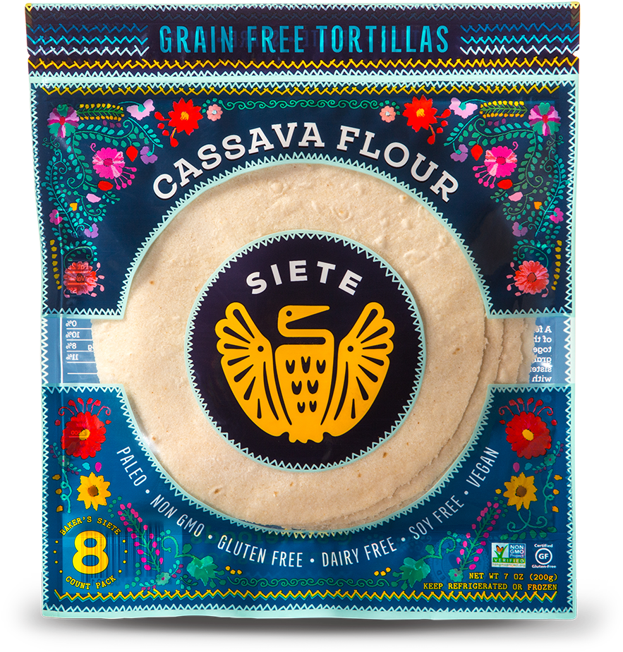 Cassava & Coconut Tortillas - Siete Cassava Flour Tortillas (1024x1024), Png Download