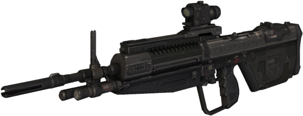 2,000fps Air Rifle Ok Maybe This Isn't A True Firearm - Halo Reach Dmr (600x239), Png Download