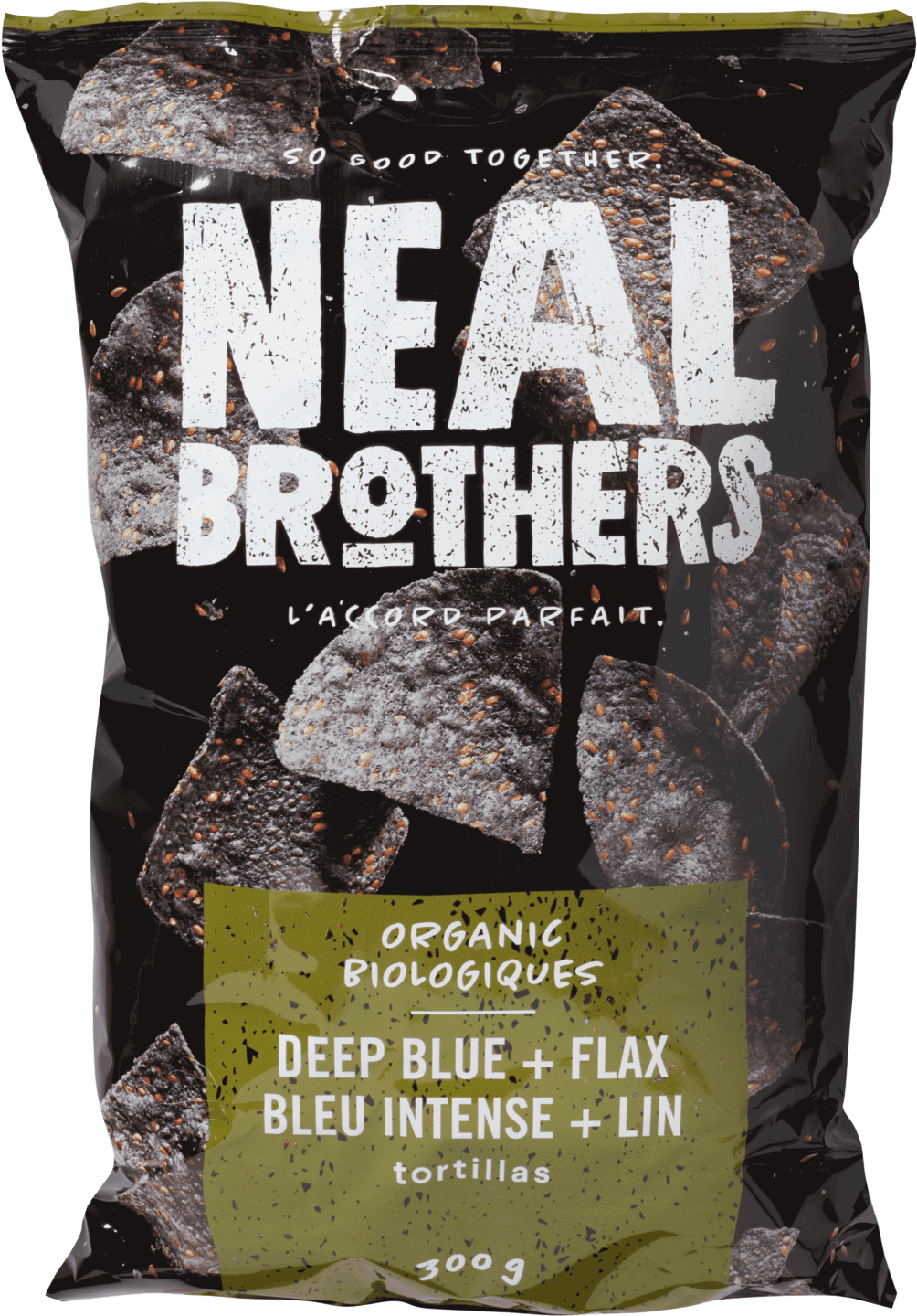Tortillas Organic Blue With Flax, 300g - Neal Brothers Tortillas Organic Blue With Flax (1060x1439), Png Download