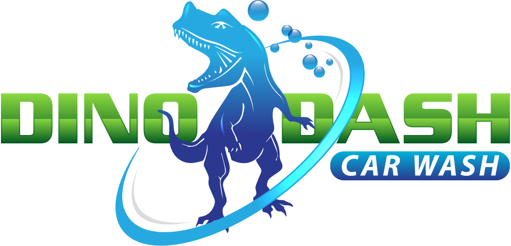 Dino Dash Car Wash - Dino Wash (1041x501), Png Download