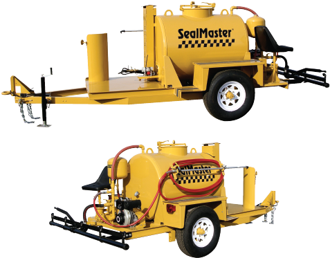 Heated Asphalt Distributor - Oil Distributor Trailer (485x380), Png Download