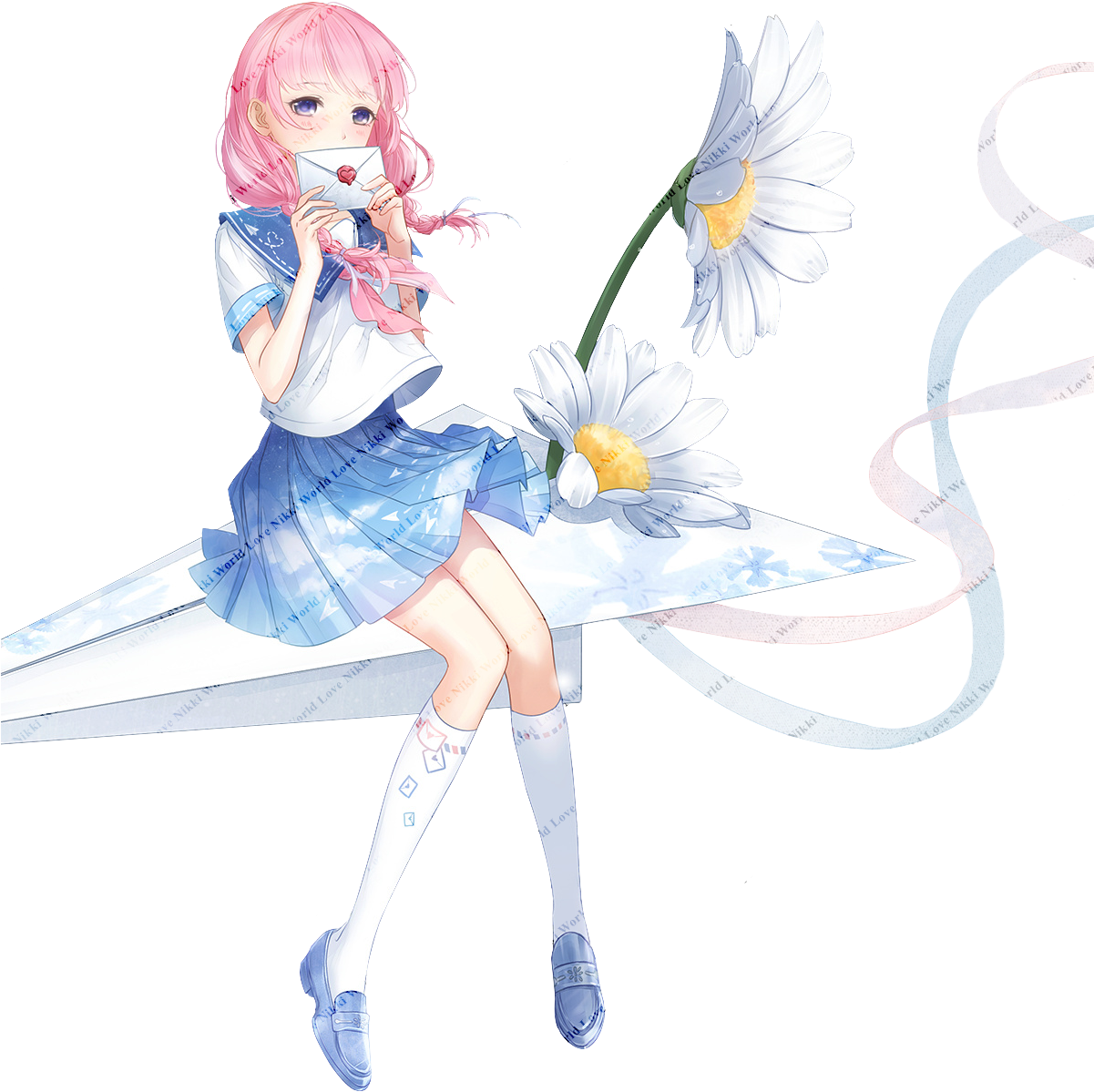 Love Letters To The Sky - 奇蹟 暖 暖 紙 飛機 (1200x1248), Png Download