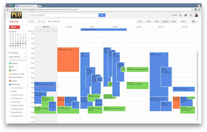Google Calendar Web View - Google Calendar View (800x510), Png Download
