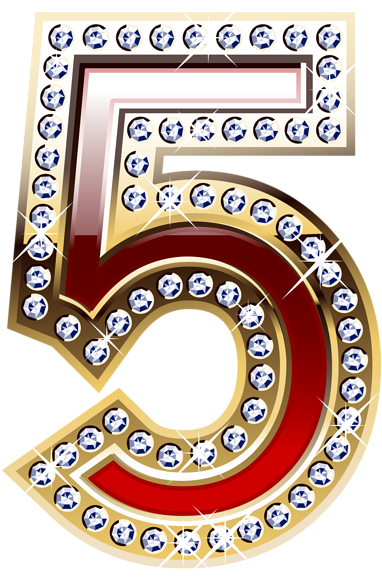 0, - Gold And Red Number Png (395x600), Png Download