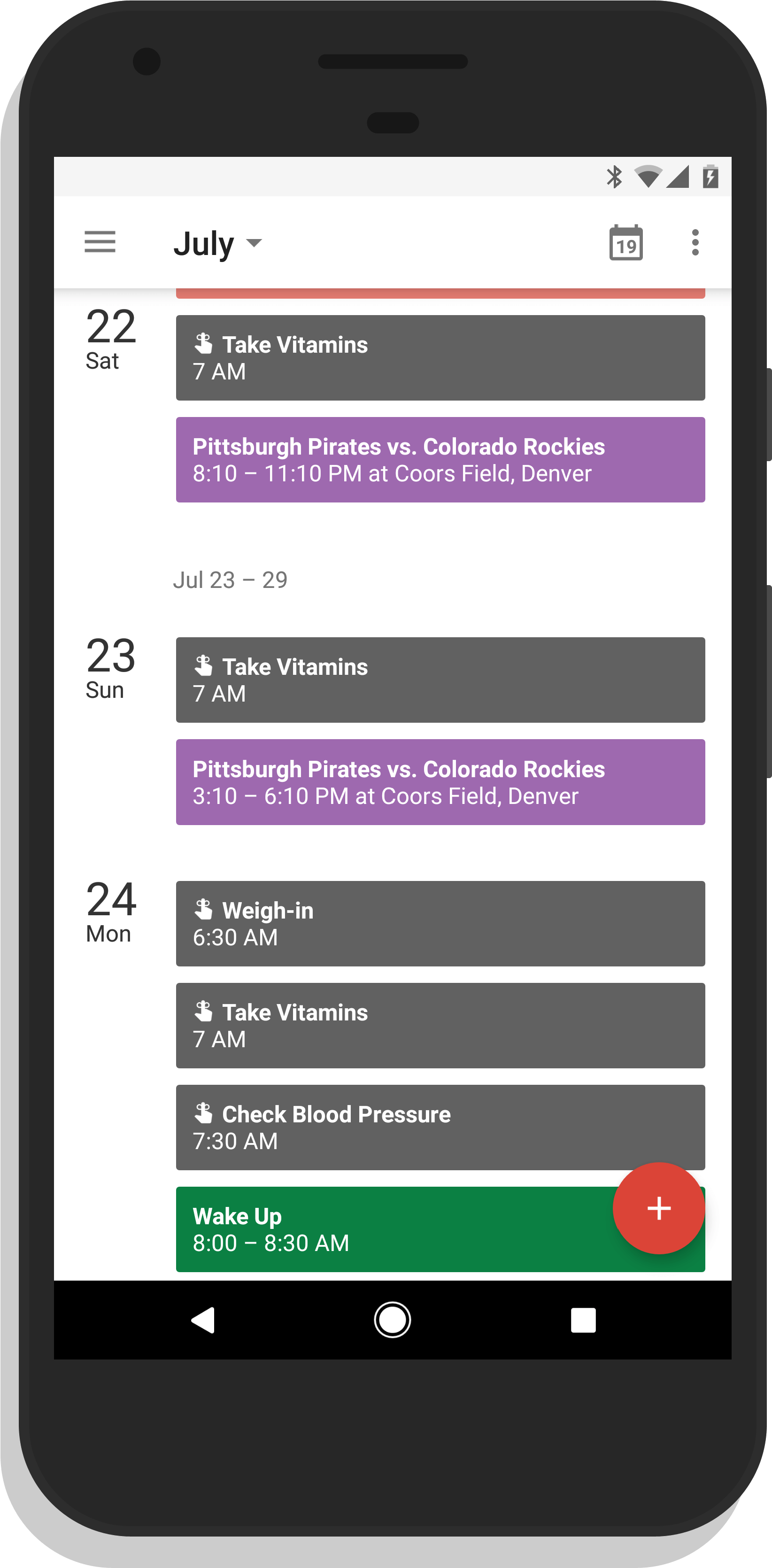 Google Calendar For Android - Calendar Goals App Phone (2134x3840), Png Download