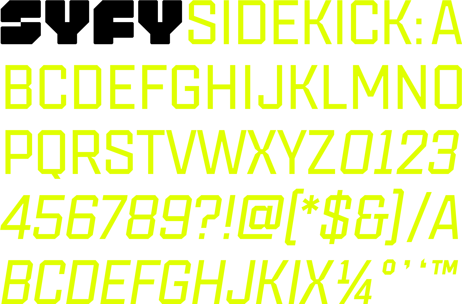 Syfy Sidekick - Font Syfy (2152x1465), Png Download