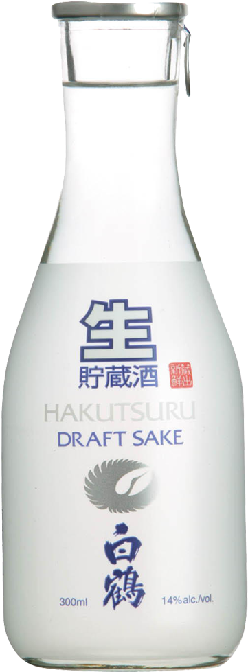 Hakutsuru Draft Sake - Hakutsuru Draft Sake - 180 Ml Bottle (425x1024), Png Download