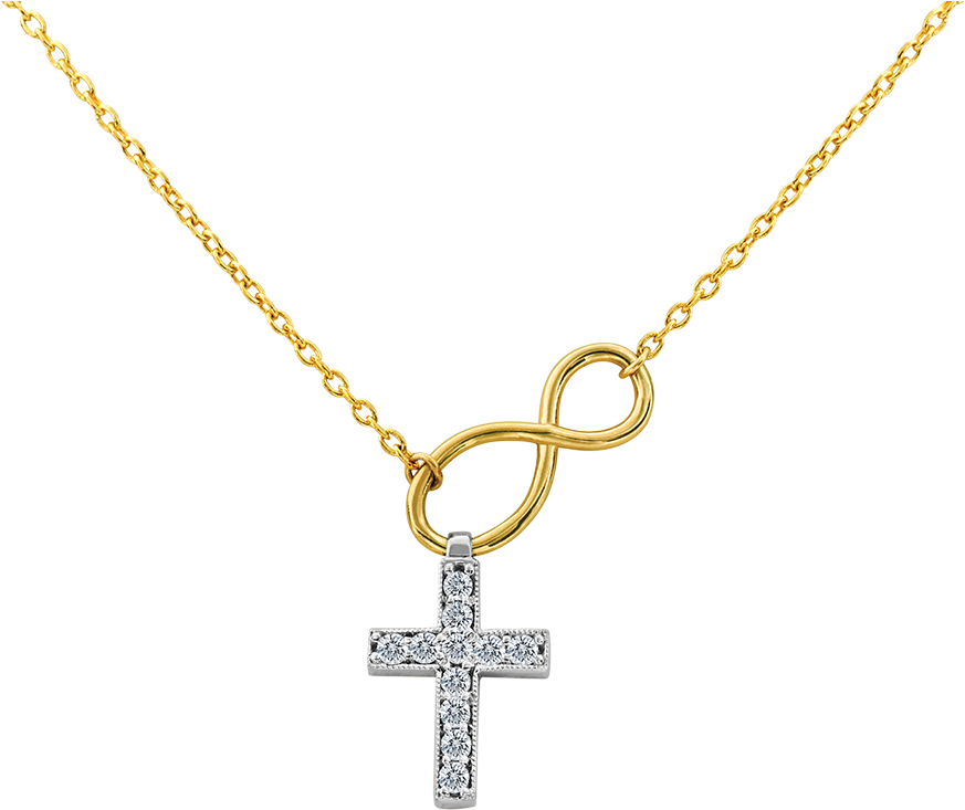 Believer's Cross - Necklace (1116x910), Png Download