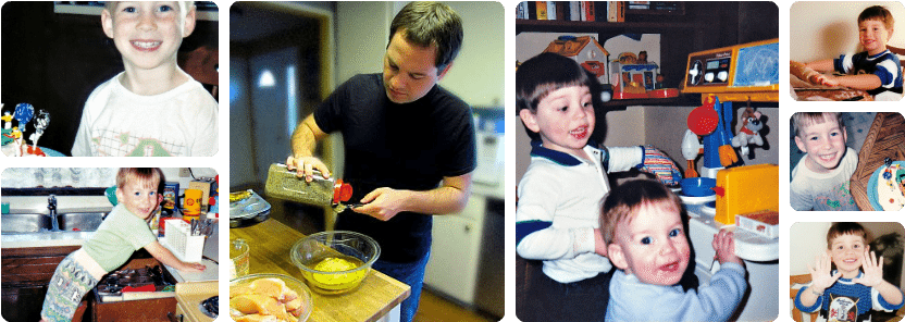 My Boys Enjoyed Cooking From A Very Young Age And Still - Toddler (851x315), Png Download