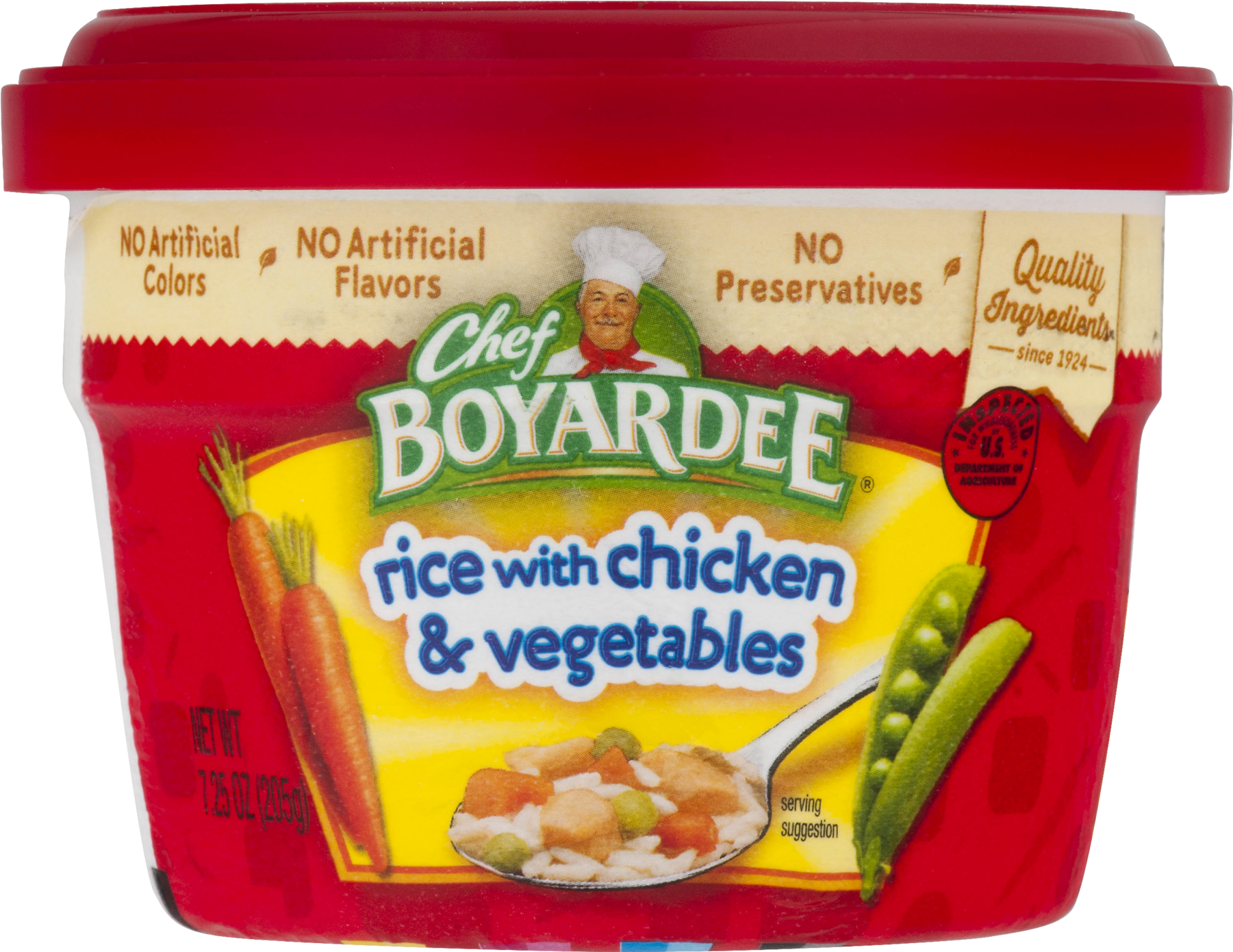 Chef Boyardee Microwave Rice & Chicken Vegetables (1800x1800), Png Download