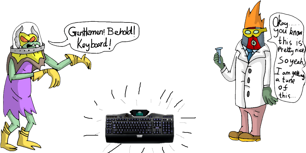 And Moltar From Space Ghost - Logitech G19 Keyboard For Gaming Wired Keyboard (1220x602), Png Download