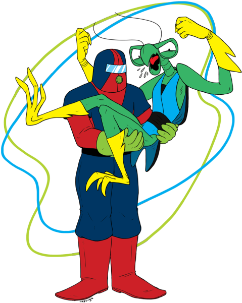 Space Ghost Lokar - Space Ghost Coast To Coast Fanart (500x647), Png Download