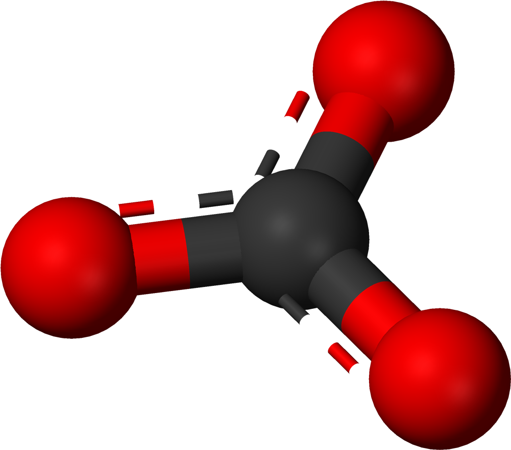 Carbonate 3d Balls - Molecula De Carbonato De Calcio (1100x982), Png Download