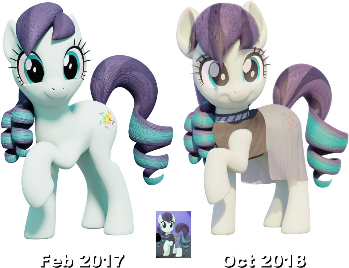 3d, 3d Model, Artist - Rarity X Coloratura (1207x1024), Png Download