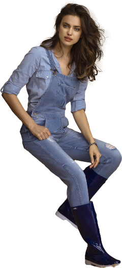 Girl Sitting Leaning Human Woman - Lady Standing Png (240x528), Png Download