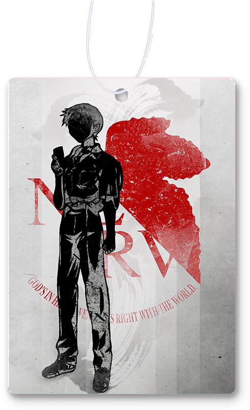 Crimson Shinji Air Freshener - Shinji Ikari (800x800), Png Download
