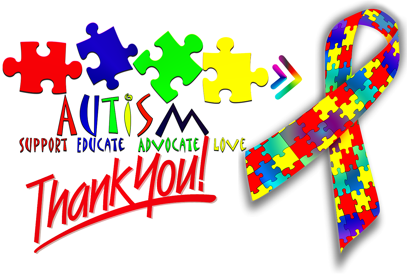 Autism Awareness Week 2013 Just B Cause - Thank You Very Much (uk Radio Version) (1410x926), Png Download
