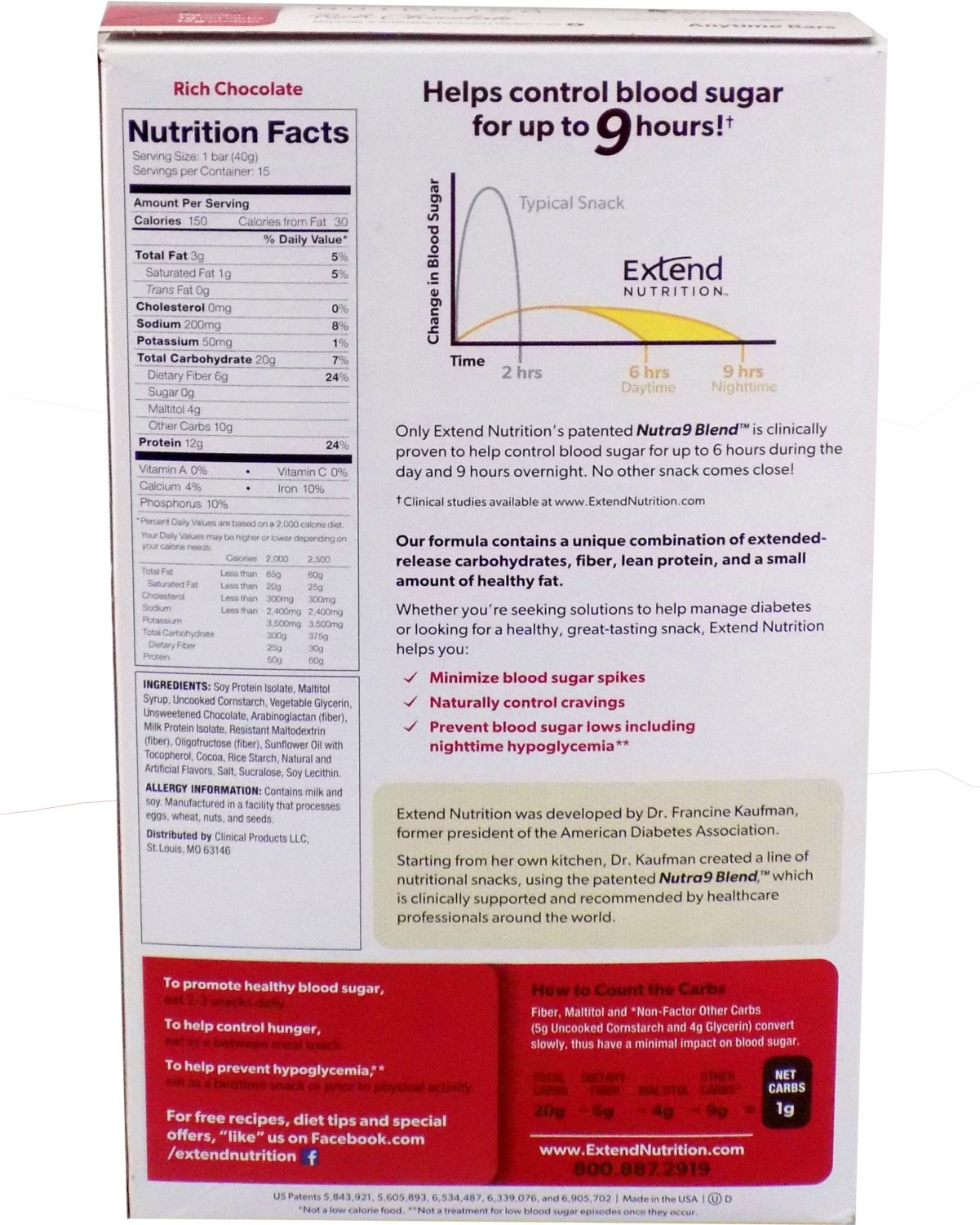 Rich Chocolate - Extend Nutrition Anytime Bars - Naturally Sweetened, (1200x1600), Png Download