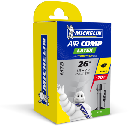 The Michelin Aircomp Latex Inner Tube Has Been Designed - Michelin Pro4 Service Course Tyre 700x23c (white) (760x481), Png Download