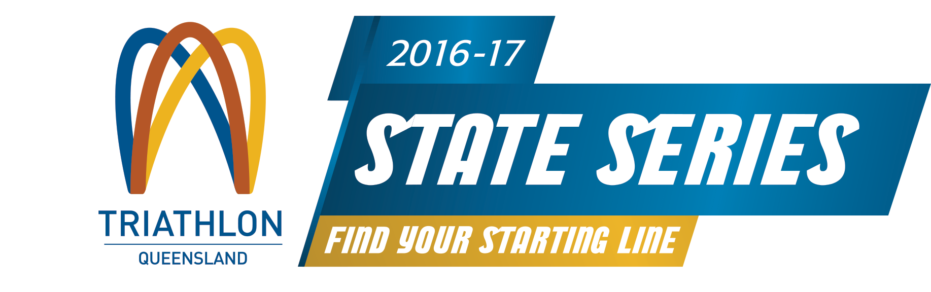 State Series Logo Find Your Starting Line - Triathlon Australia (1835x576), Png Download