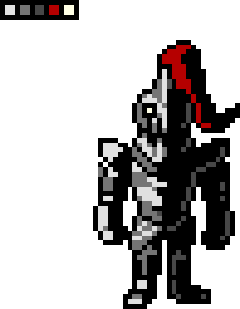 Yeet - Рисунок Андертейл По Клеточкам (650x710), Png Download